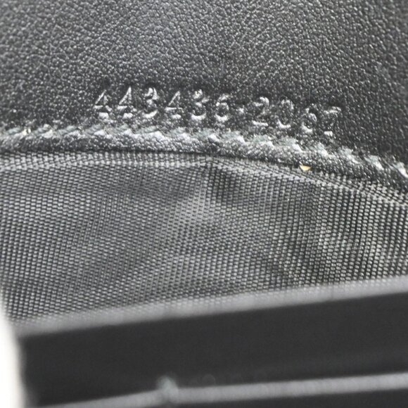 GUCCI Marmont Continental GG Long Bifold Wallet Leather Black GHW 81TA043 - Picture 10 of 16